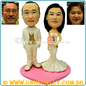 Custom 3D Classic Wedding Couple Figurines